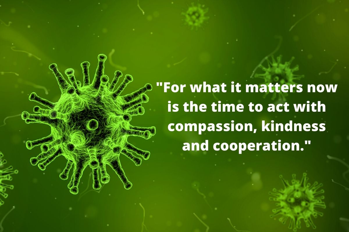 The Golden Rule and the Coronavirus COVID-19 - Compassion is the Key (compassion and cooperation are key)